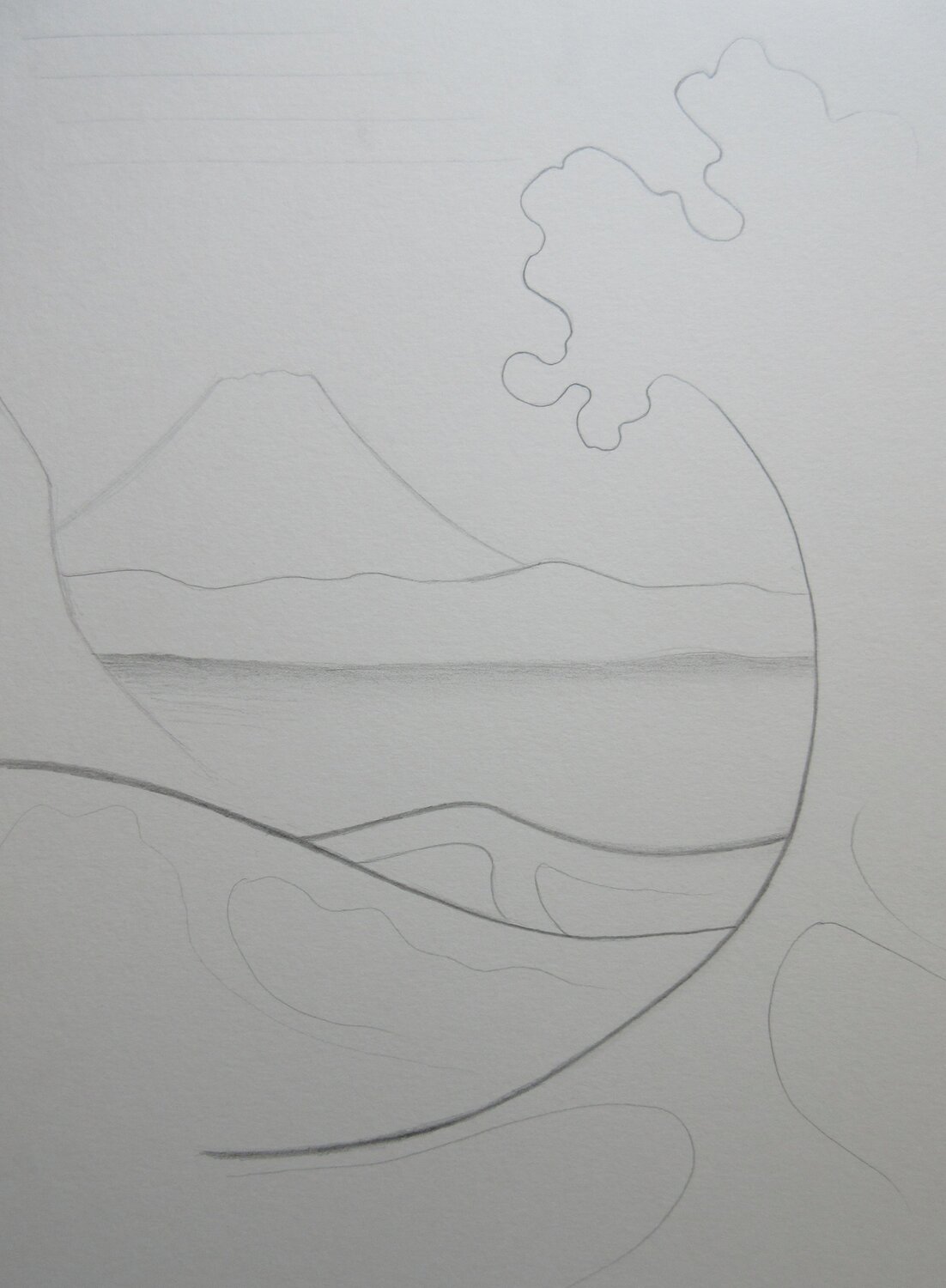 Paysage Artiste H. E. Original painting for sale