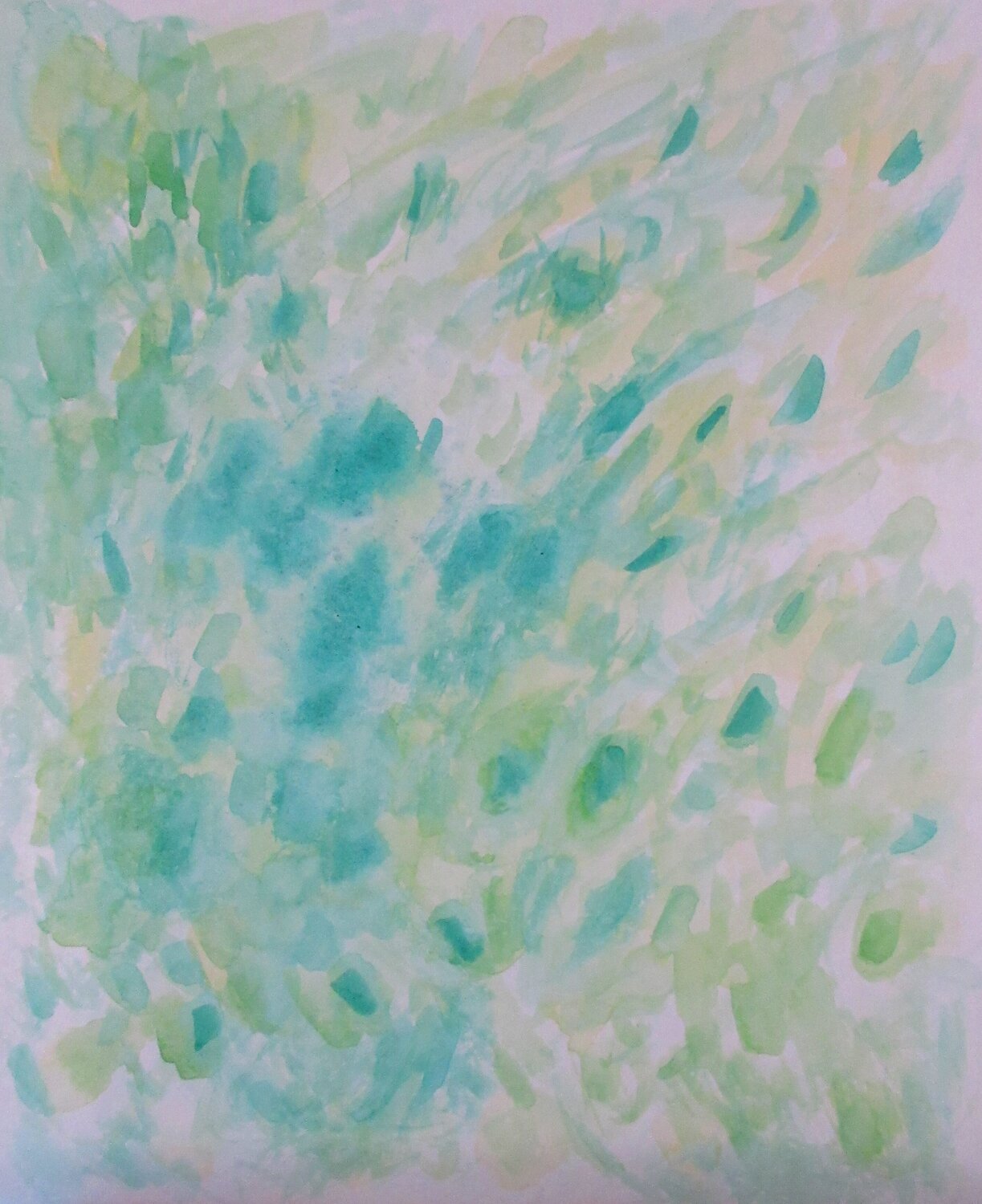 Feuilles d'arbres Artiste H. E. Original painting for sale