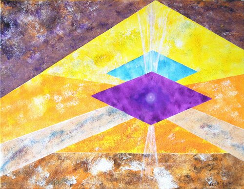 Les Mosaïques du Temps by Marie-Claude ELLHËA, Painting for Sale on Select