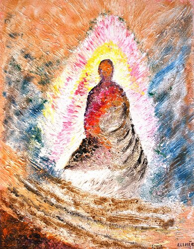 Zen Spirit by Marie-Claude ELLHËA, Painting for Sale on Select