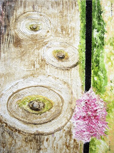 Zen Garden Abstrait by Marie-Claude ELLHËA, Painting for Sale on Select
