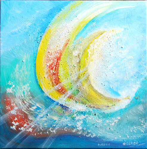 Oceanic by Marie-Claude ELLHËA, Painting for Sale on Select