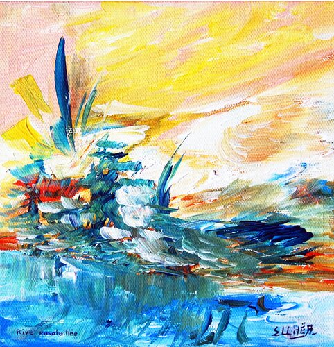 Rive Ensoleillée by Marie-Claude ELLHËA, Painting for Sale on Select