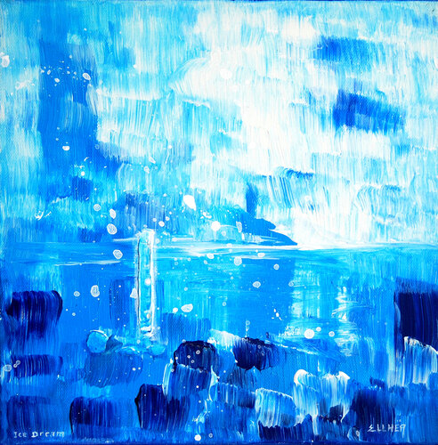 Ice by Marie-Claude ELLHËA, Painting for Sale on Select