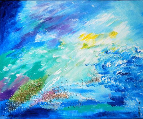 The Storm by Marie-Claude ELLHËA, Painting for Sale on Select