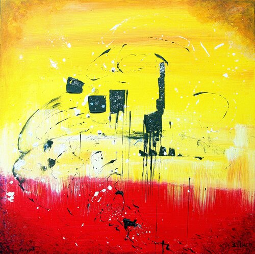Scrypt by Marie-Claude ELLHËA, Painting for Sale on Select