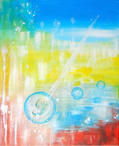 Cryptos by Marie-Claude ELLHËA, Painting for Sale on Select