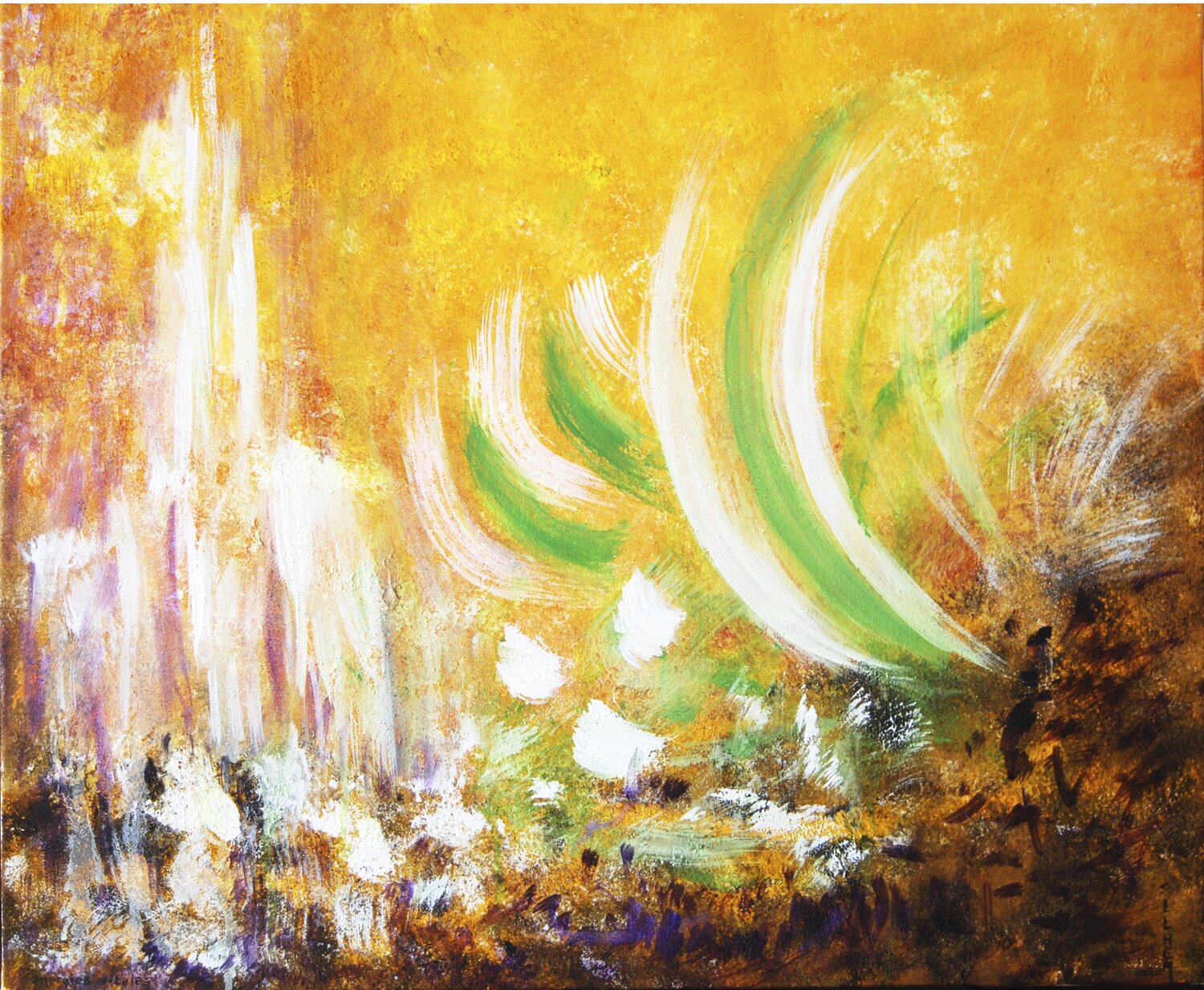 Energies Vitales Marie-Claude ELLHËA Original painting for sale