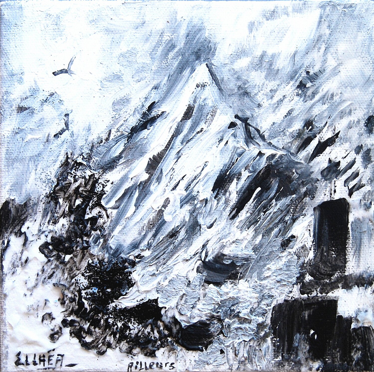Elsewhere - Ailleurs Marie-Claude ELLHËA Original painting for sale