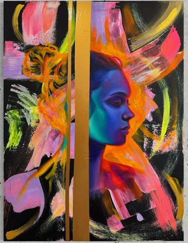 Golden Hour by Lisa Müller, Painting for Sale on Select