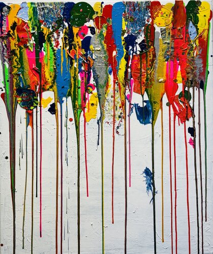 Colourful Clouds II by Ilja Freer, Painting for Sale on Select