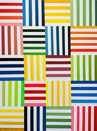 Stripeology by Ilja Freer, Painting for Sale on Select