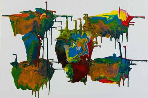 The World Map by Ilja Freer, Painting for Sale on Select