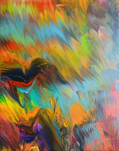 Piume colorate by Ilja Freer, Painting for Sale on Select