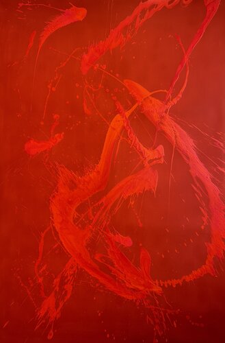 Impuls in Rot by Ilja Freer, Painting for Sale on Select