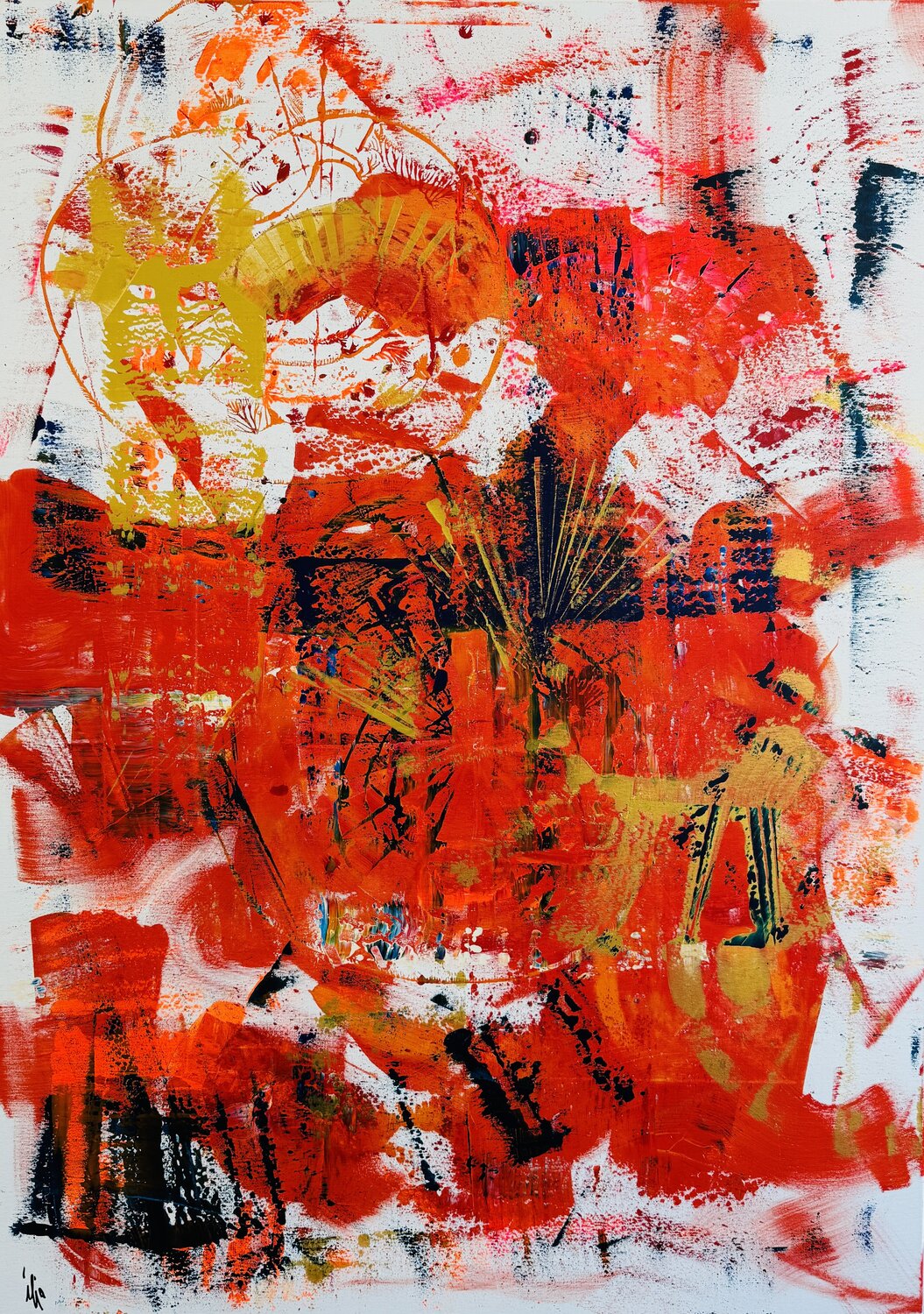 I N F E R N O Ilja Freer Original painting for sale