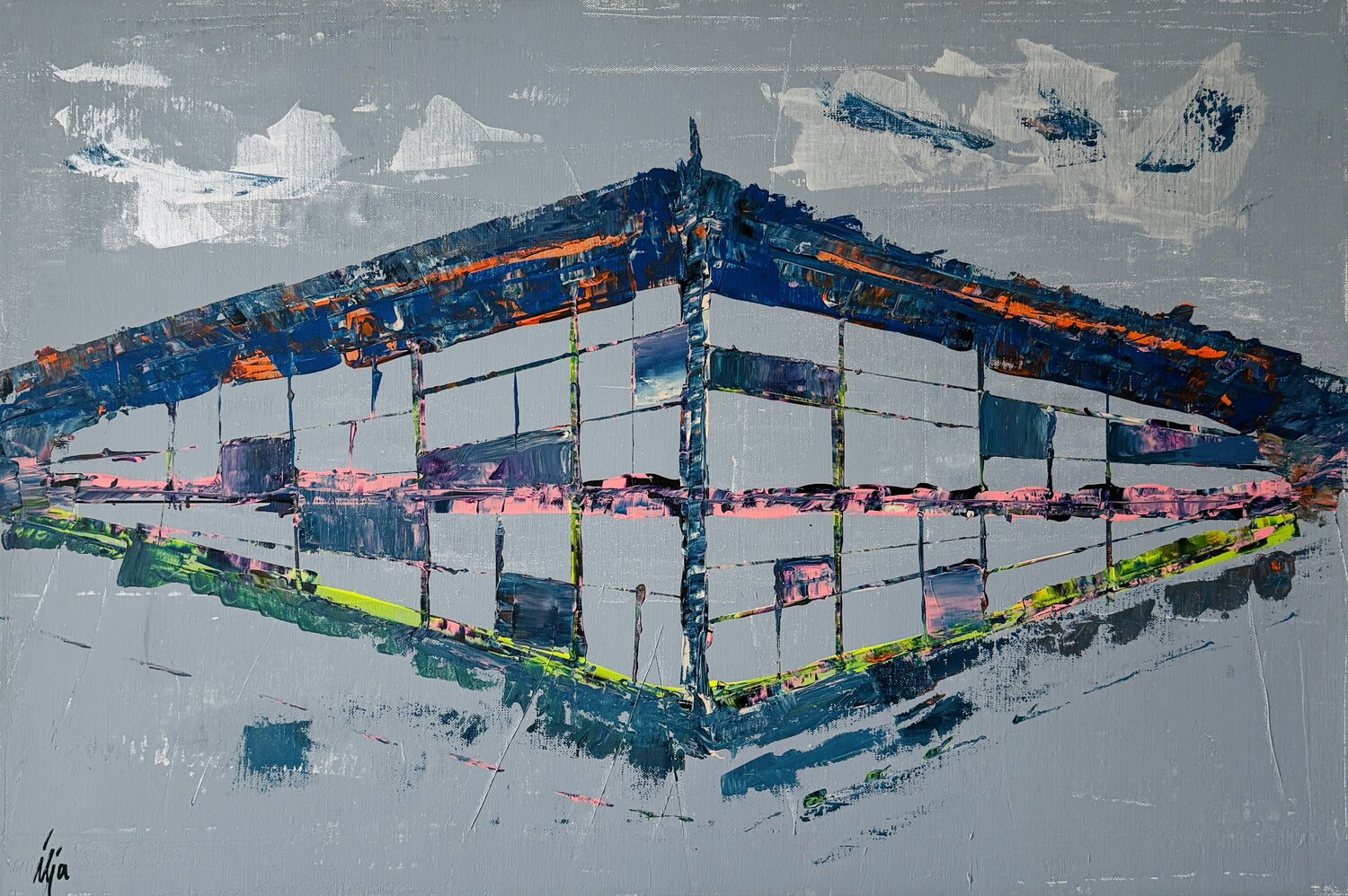 Intersection Ilja Freer Original painting for sale