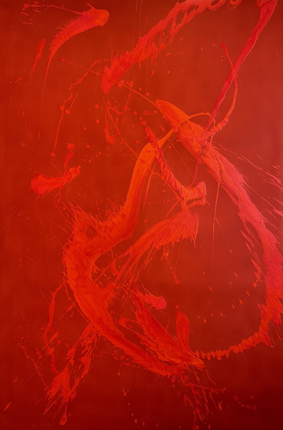 Impuls in Rot Ilja Freer Original painting for sale
