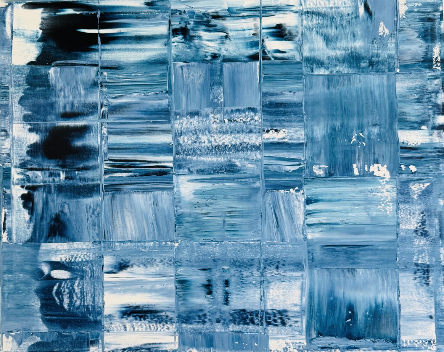 Blue in Blue Ilja Freer Original painting for sale