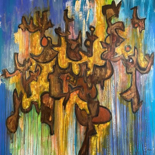 Il compositore by Federico Pinto Schmid, Painting for Sale on Select
