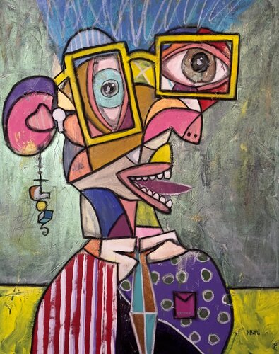 Il Punk Abbestia by Federico Pinto Schmid, Painting for Sale on Select