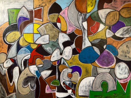 Per la mano mi tenevi by Federico Pinto Schmid, Painting for Sale on Select