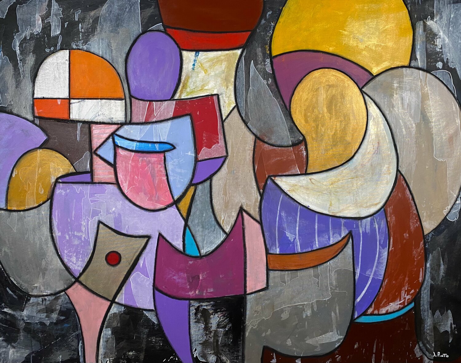 Lounge Federico Pinto Schmid Original painting for sale