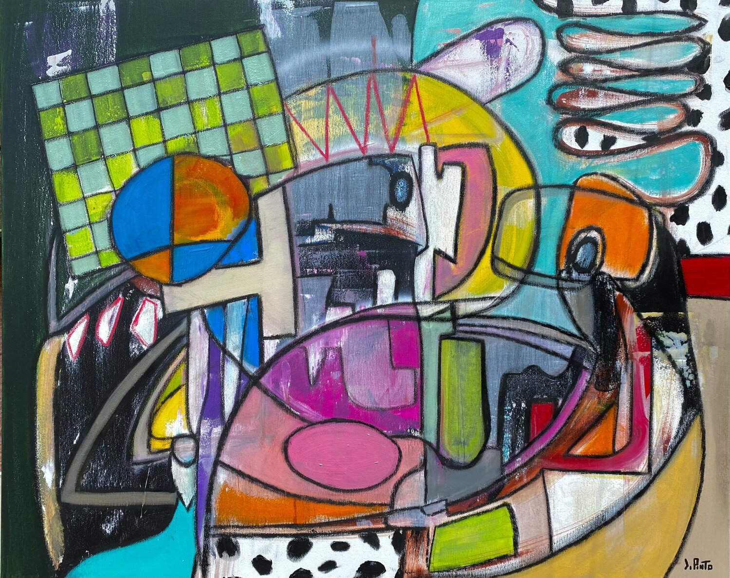 Games Federico Pinto Schmid Original painting for sale