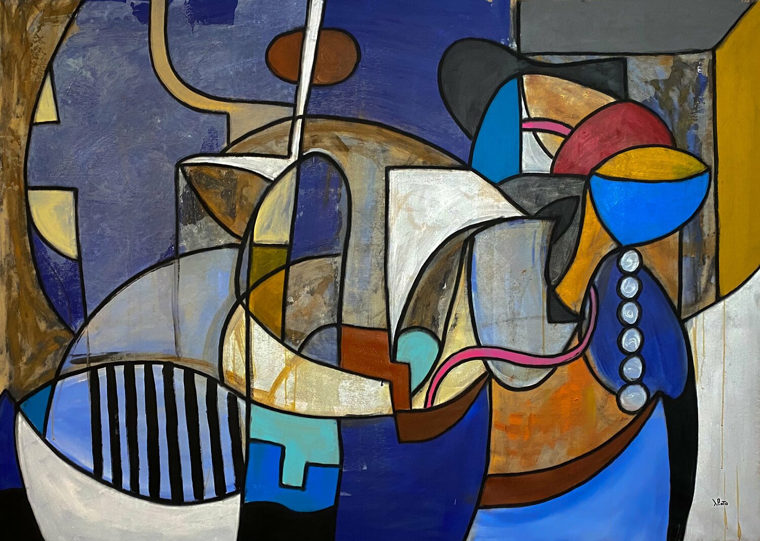 Monili Federico Pinto Schmid Original painting for sale