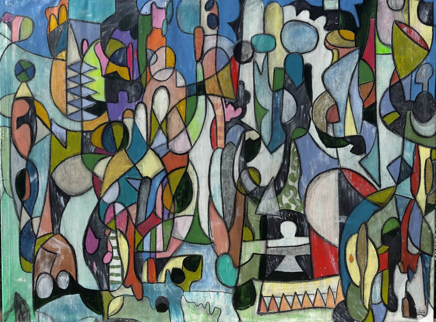 Prometeo Federico Pinto Schmid Original painting for sale
