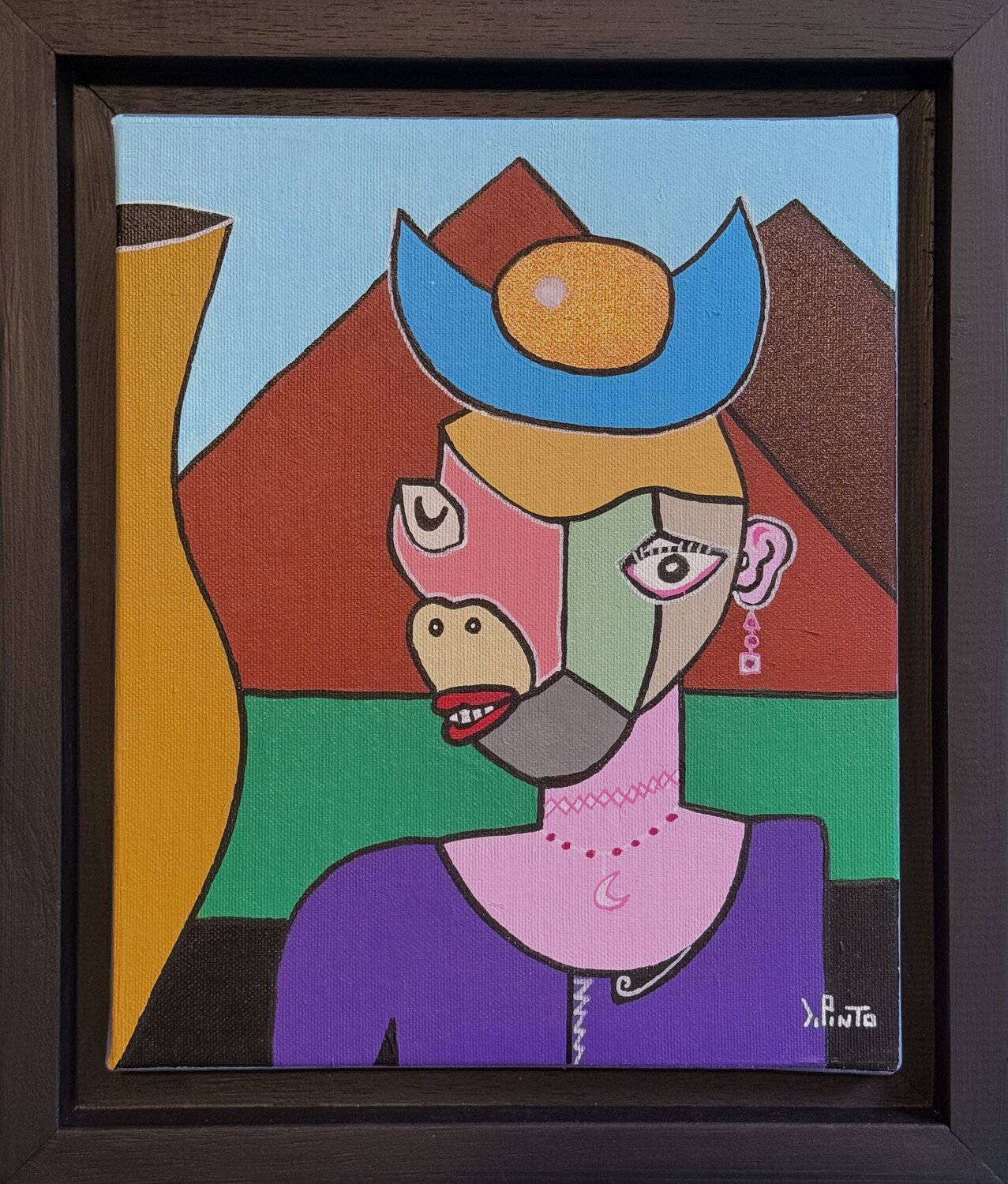 Una piccola Cleo Federico Pinto Schmid Original painting for sale
