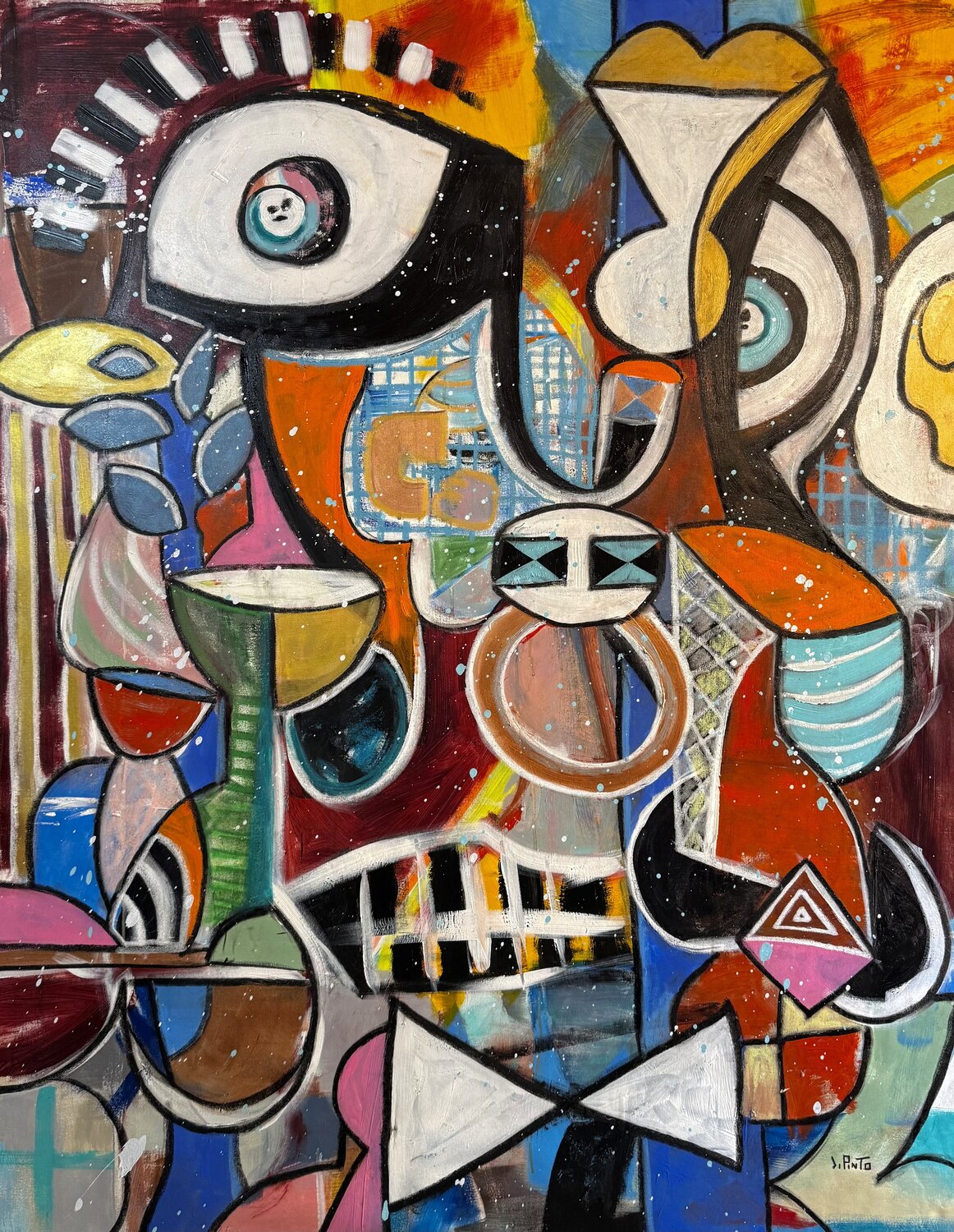 The last Oracle Federico Pinto Schmid Original painting for sale