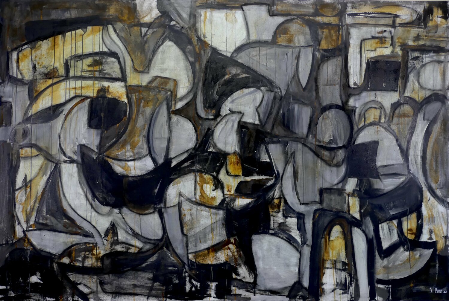Iron Federico Pinto Schmid Original painting for sale