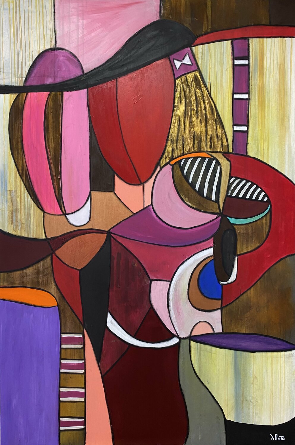 La dama Federico Pinto Schmid Original painting for sale