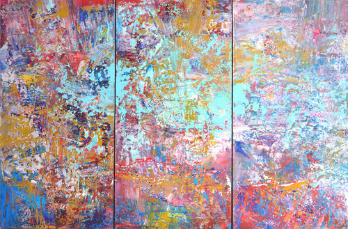 Spring Fragrances Triptych by Vania Bouwmeester Pentcheva, Painting for Sale on Select
