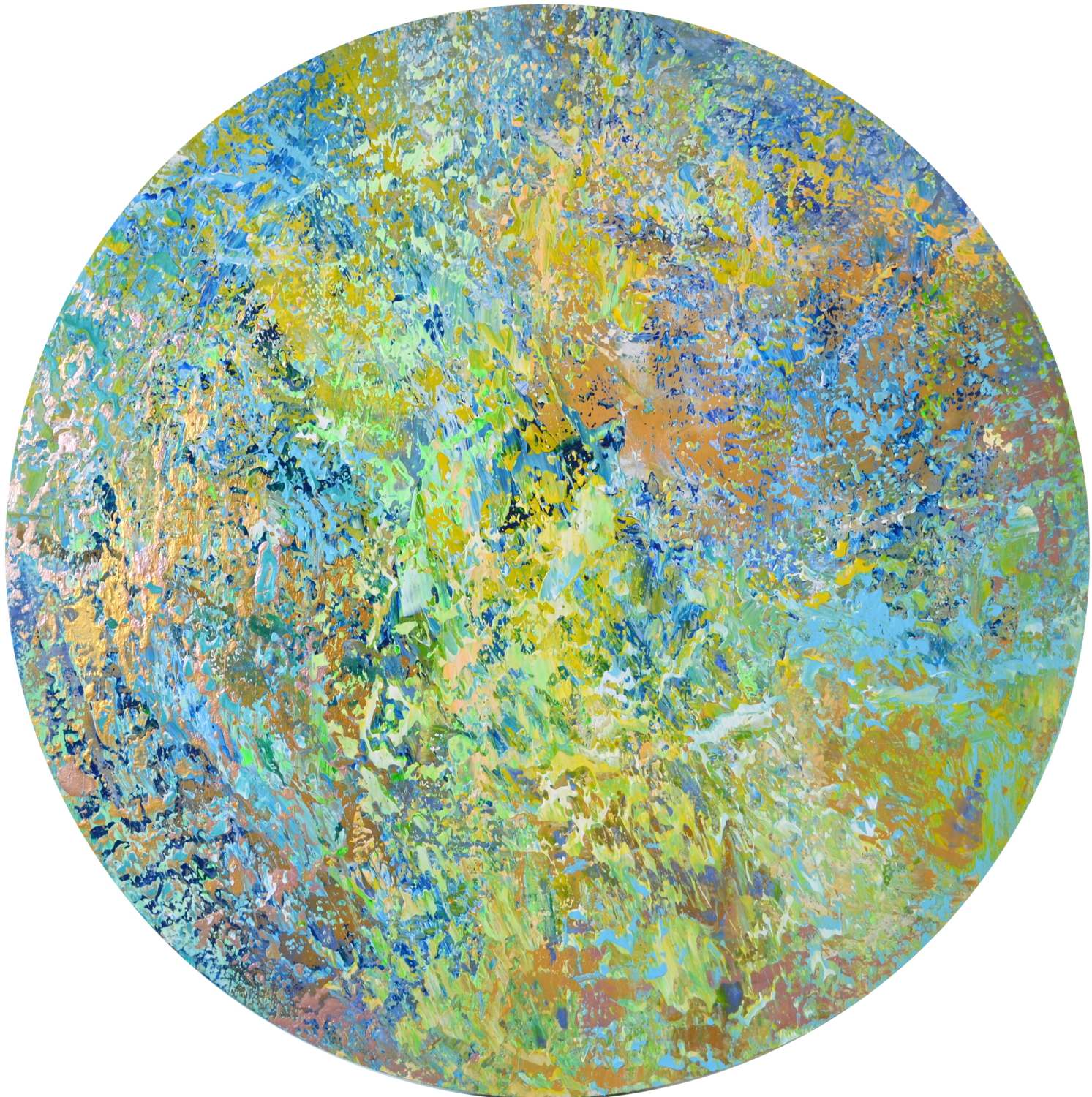 Green Moon Vania Bouwmeester Pentcheva Original painting for sale