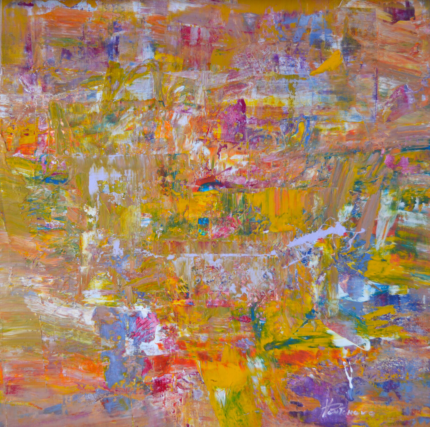 Ochre Winds Vania Bouwmeester Pentcheva Original painting for sale