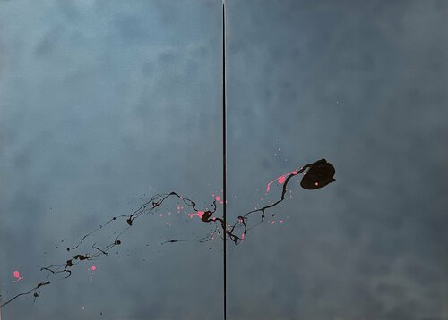 CLOUD SKY DITTICO by Alessio Luzzi, Painting for Sale on Select
