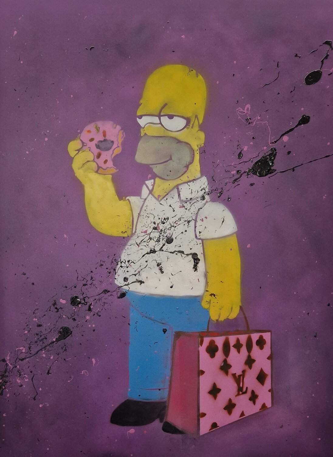 I LOVE LIFE Alessio Luzzi Original painting for sale