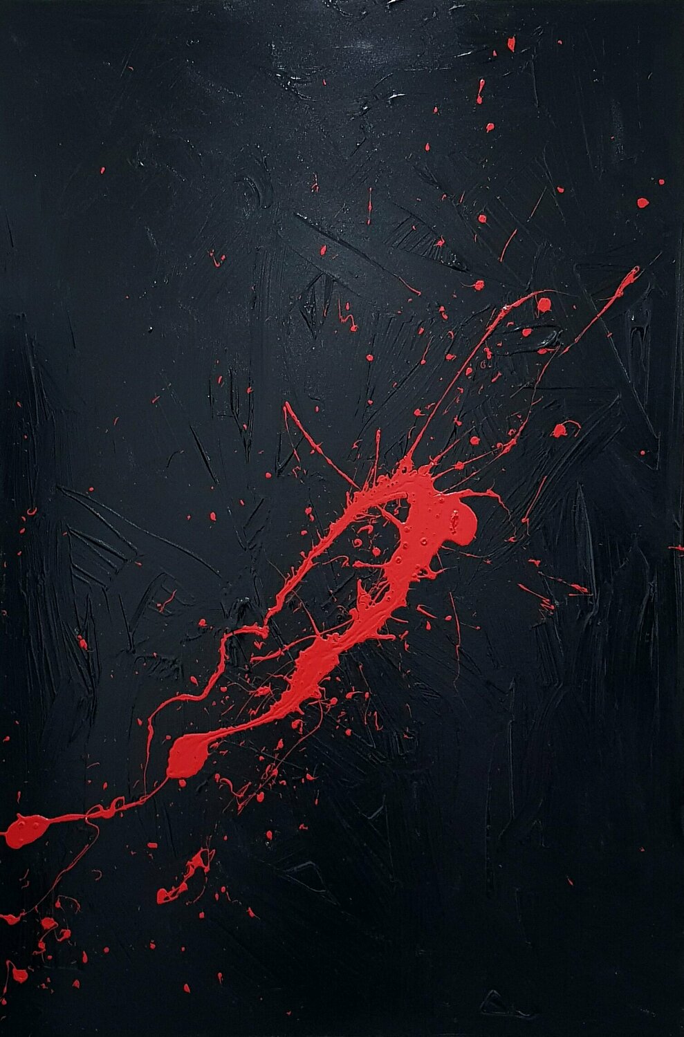 RED PASSION Alessio Luzzi Original painting for sale