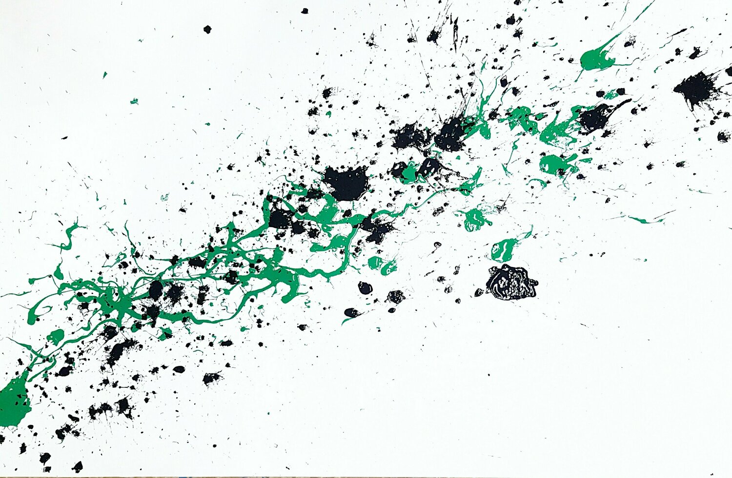 GREEN SOUL Alessio Luzzi Original painting for sale