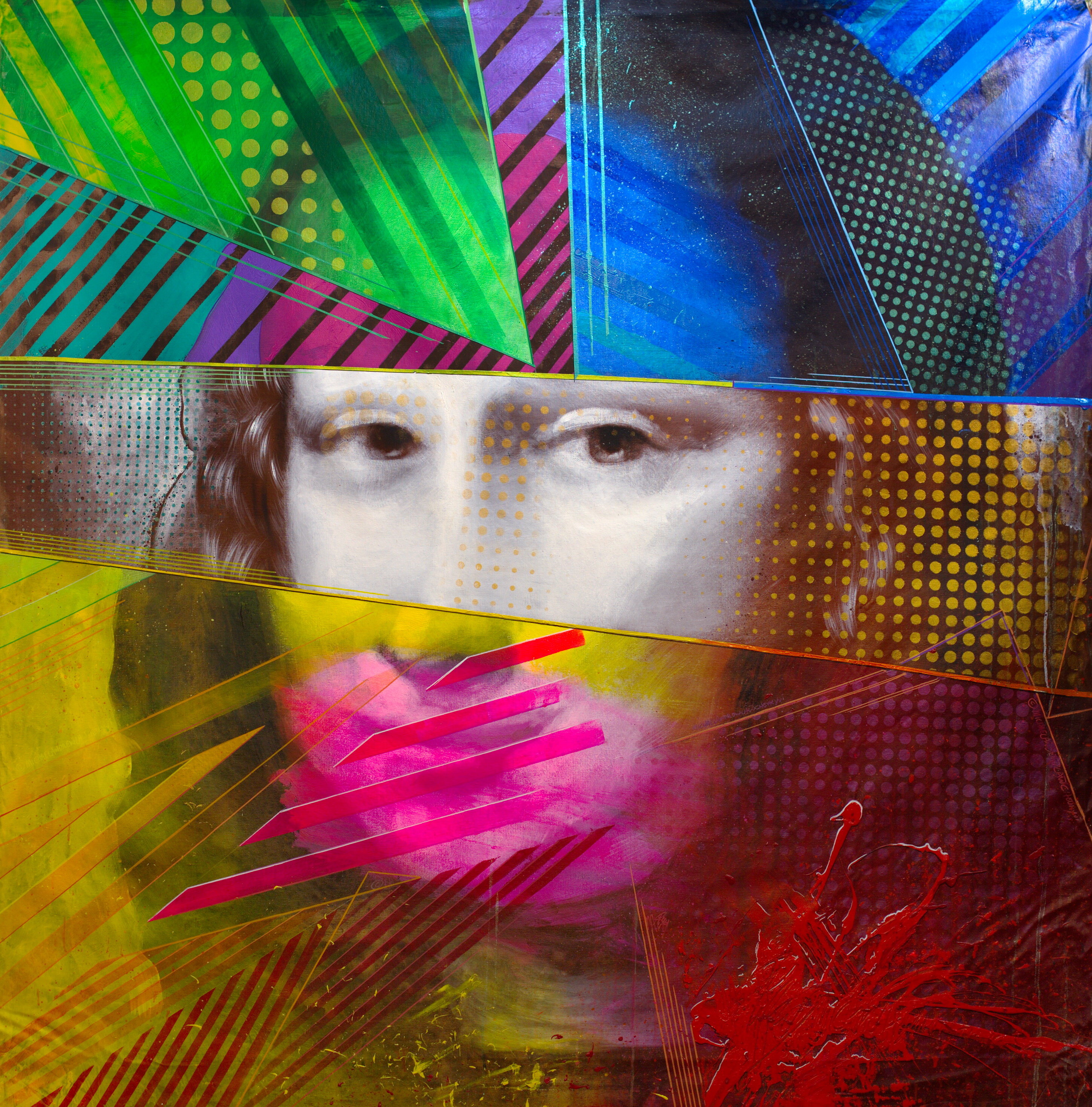 Mona Lisa's smile - Modern Day Roy Lichtenstein
