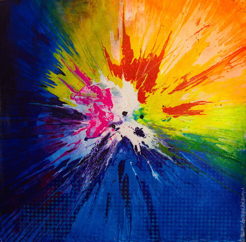 Blue, Yellow and Magenta - I see paintings everywhere. I look at stuff and it looks like painting to me von Michael Andrew Law Cheuk Yui, Malerei kaufen auf Select