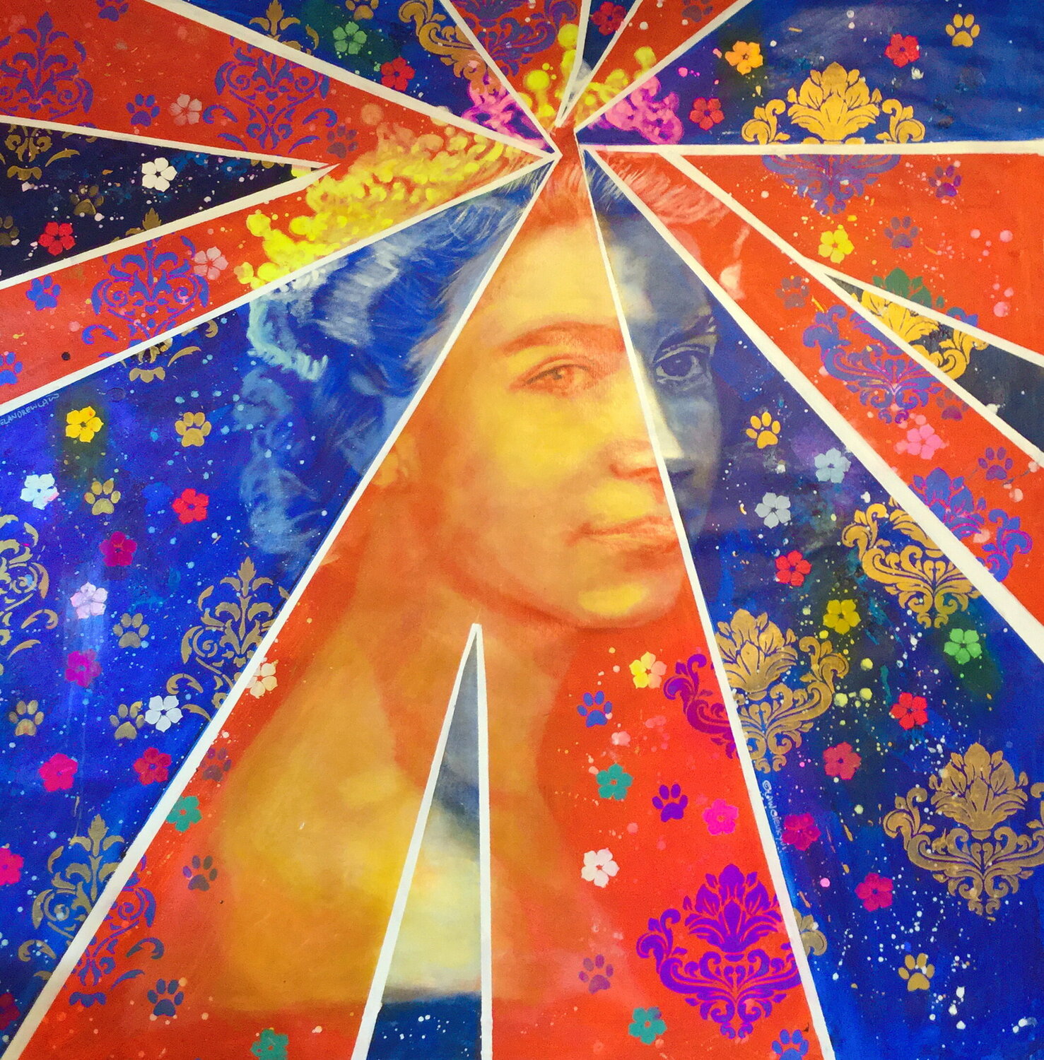 God save the Queen Michael Andrew Law Cheuk Yui Originalgemälde zu verkaufen