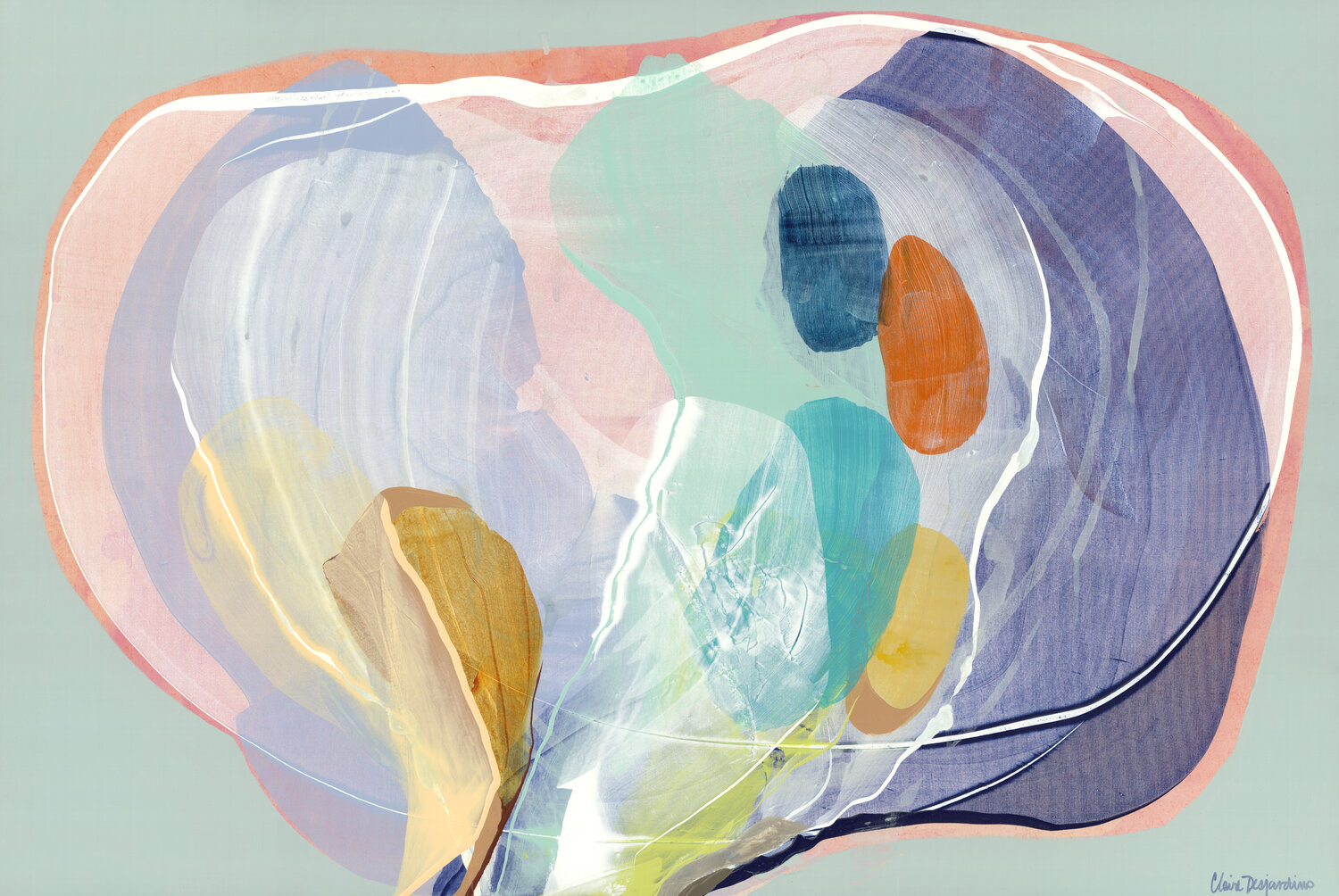 Moving in Silence Claire Desjardins Originalgemälde zu verkaufen