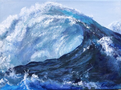 Wellen der Liebe I by Eva Konya, Painting for Sale on Select