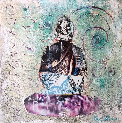 Peace of Buddha by Eva Konya, Painting for Sale on Select