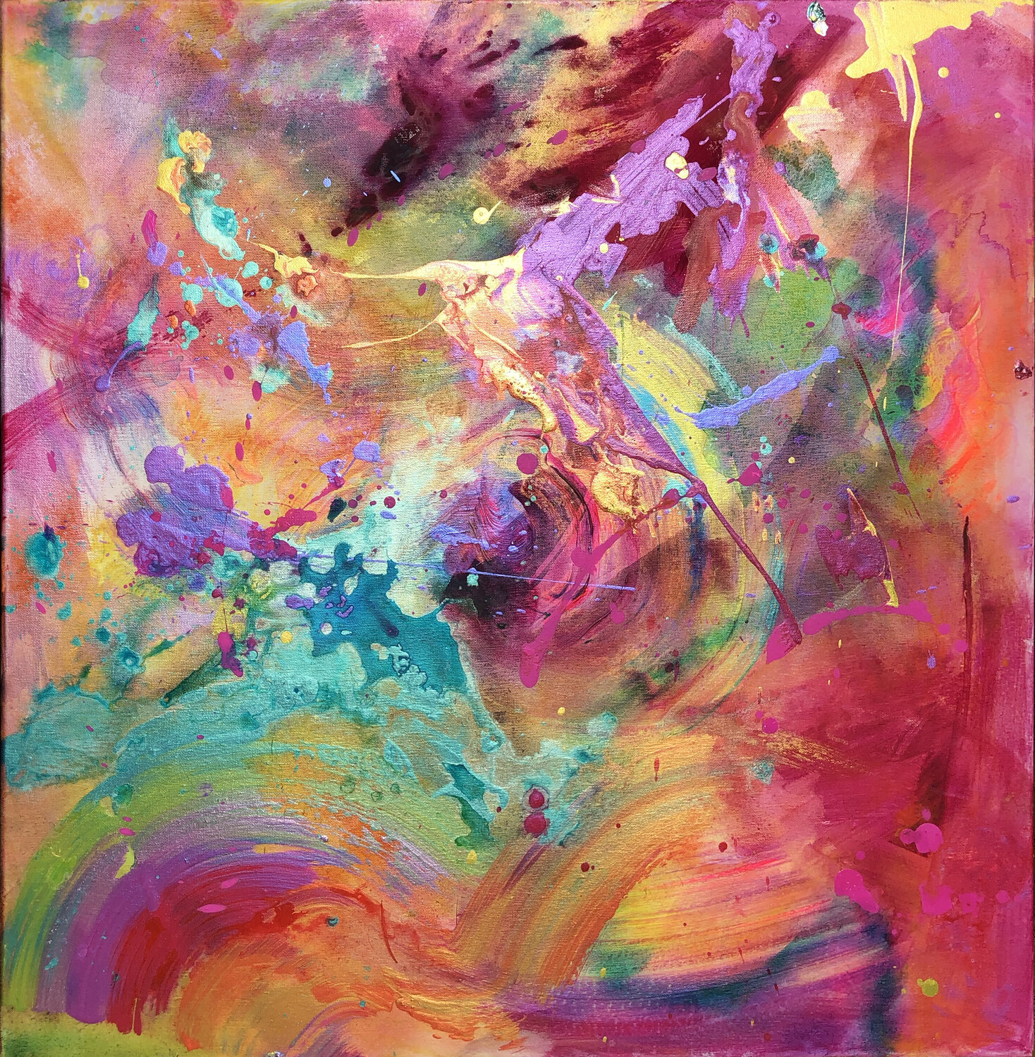 Power of Joy Eva Konya Original painting for sale