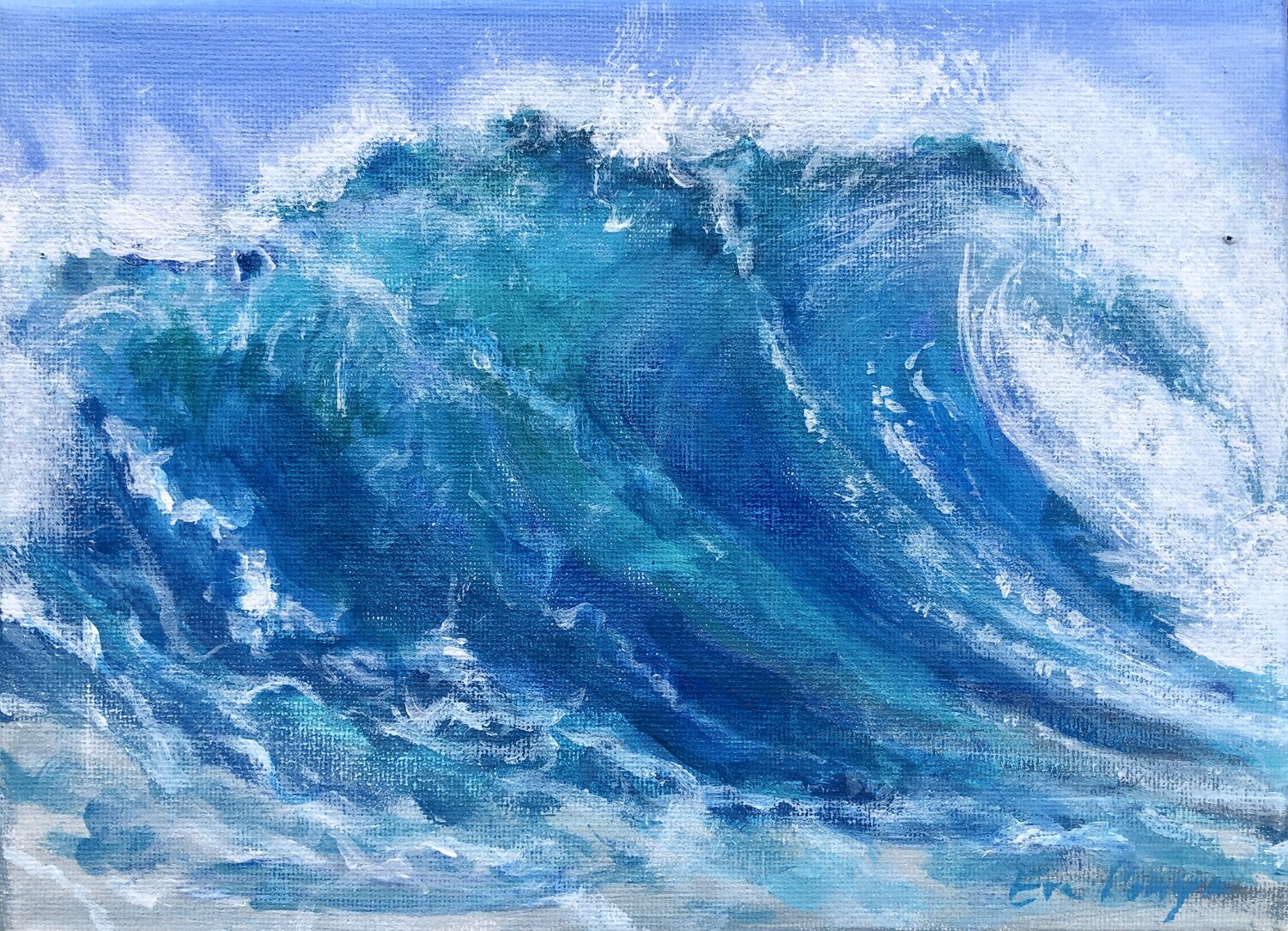 Wellen der Liebe IV Eva Konya Original painting for sale