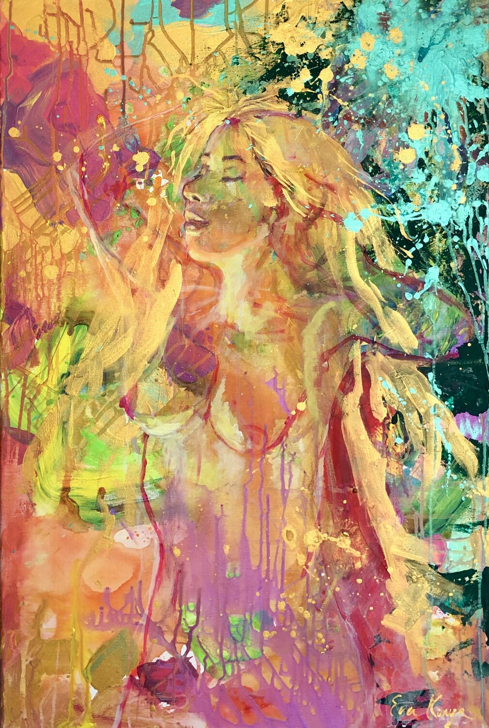 Anima Ribelle Eva Konya Original painting for sale